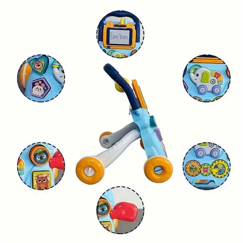 הליכון תינוק מוזיקלי עם עגלת פעילות